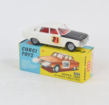 Corgi toys 322 Rover 2000 'International Rally Finish' Virtually Mint/Nice box