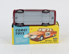 Corgi toys 322 Rover 2000 Monte Carlo Virtually Mint/Nice box (Factory error without decals)