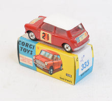 Corgi toys 333 Mini Cooper S 'Sun R.A.C Rally' Virtually Mint/Boxed 'Perth' Collection