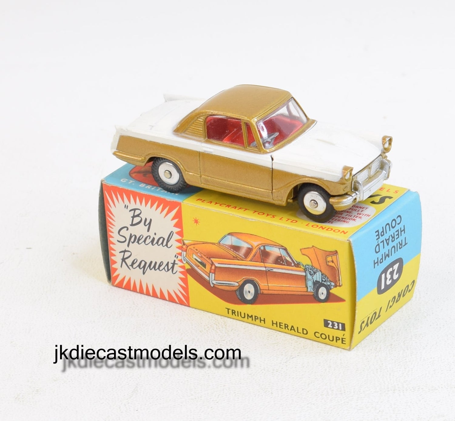 Corgi toys 231 Triumph Herald Virtually Mint/Nice box