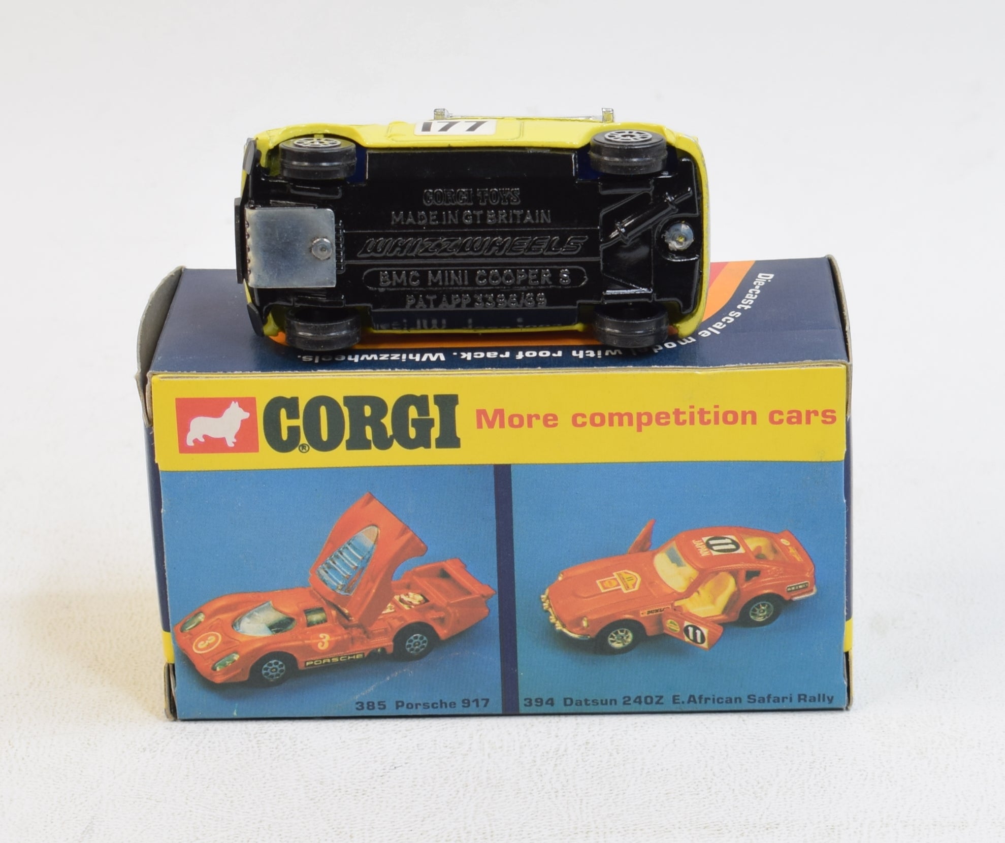 Corgi toys 308 Mini-Cooper Virtually Mint/Lovely box (blue 