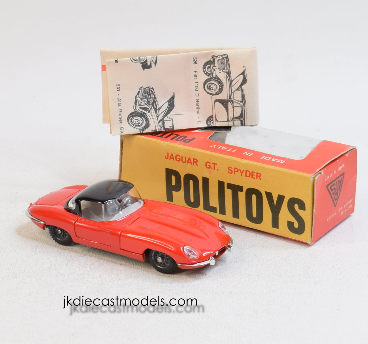 Politoys Art. 89 Jaguar GT. Spyder Virtually Mint/Boxed 'Perth' Collection
