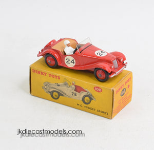 Dinky toys 108 M.G Midget Sports Virtually Mint/Boxed 'Lansdown Collection'