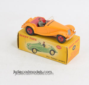 Dinky toy 102 M.G Midget Virtually Mint/Boxed 'Lansdown Collection'