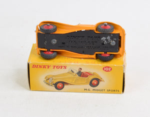 Dinky toy 102 M.G Midget Virtually Mint/Boxed 'Lansdown Collection'