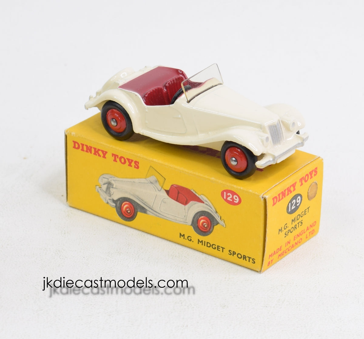 Dinky toys 129 M.G Midget U.S export Issue Virtually Mint/Boxed 'Lansdown Collection'
