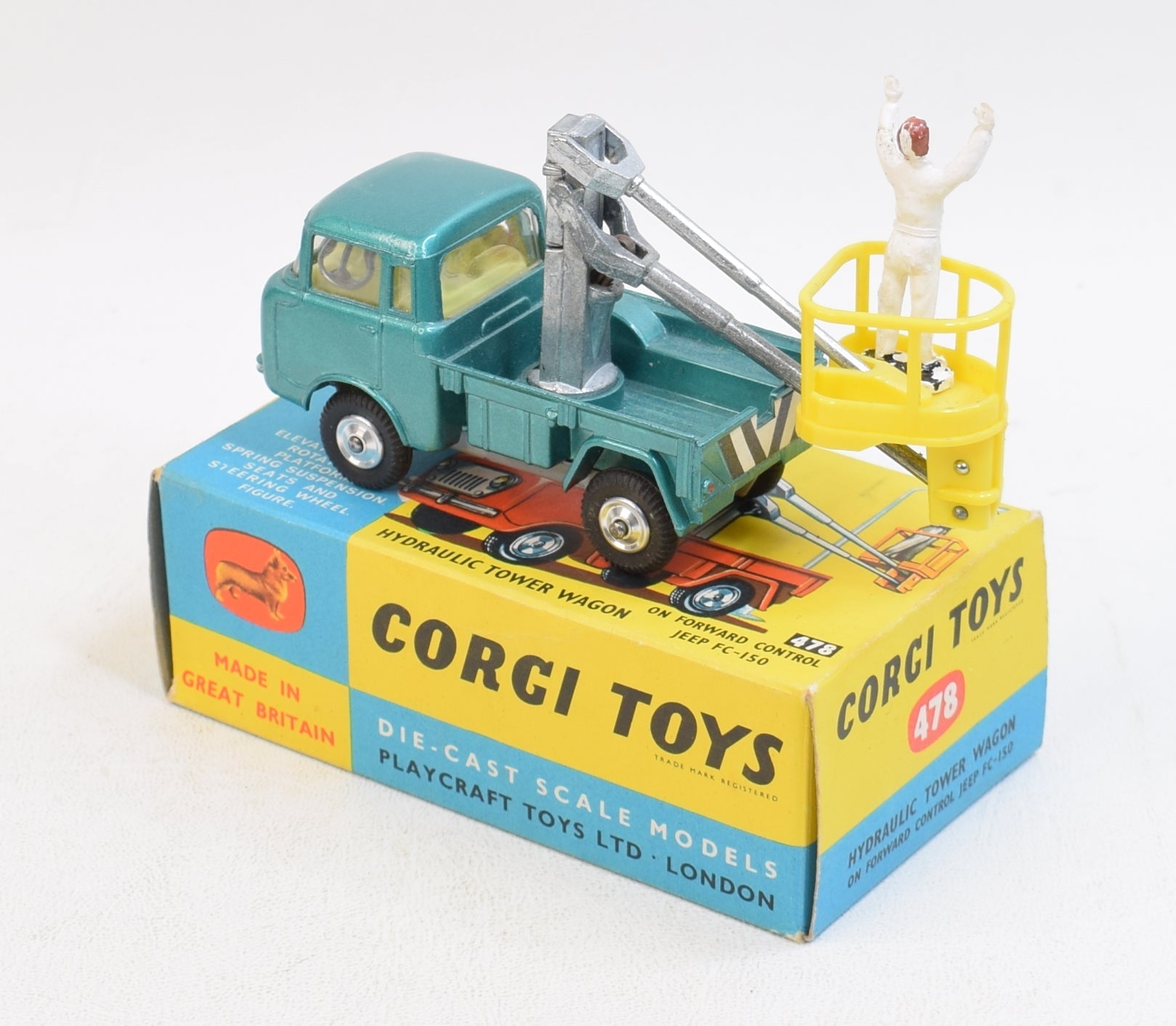 Corgi toys 478 Hydraulic Tower Forward Control FC-150 Virtually Mint/B ...