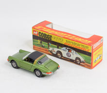 Corgi toys 382 Porsche 911s Virtually Mint/Nice box (Very rare black interior)