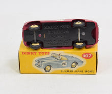 Dinky toys 107 Sunbeam Alpine Sports Virtually Mint/Nice box