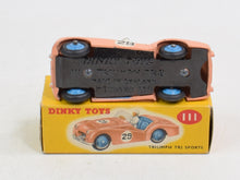 Dinky toys 111 Triumph Tr2 Virtually Mint/Boxed