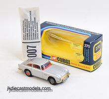 Corgi Toys 270 James Bond DB5 Virtually Mint/Nice box