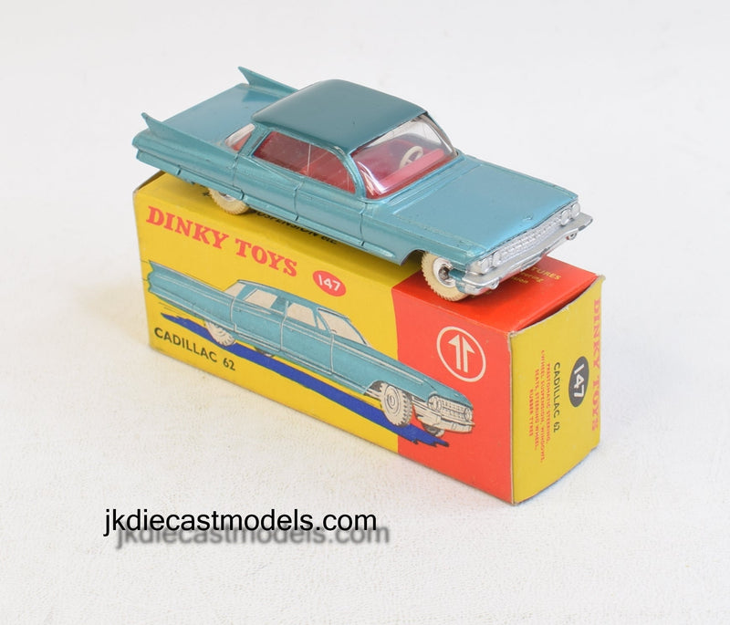 Dinky toy 147 Cadillac 62 Very Near Mint/Boxed (Colour trail