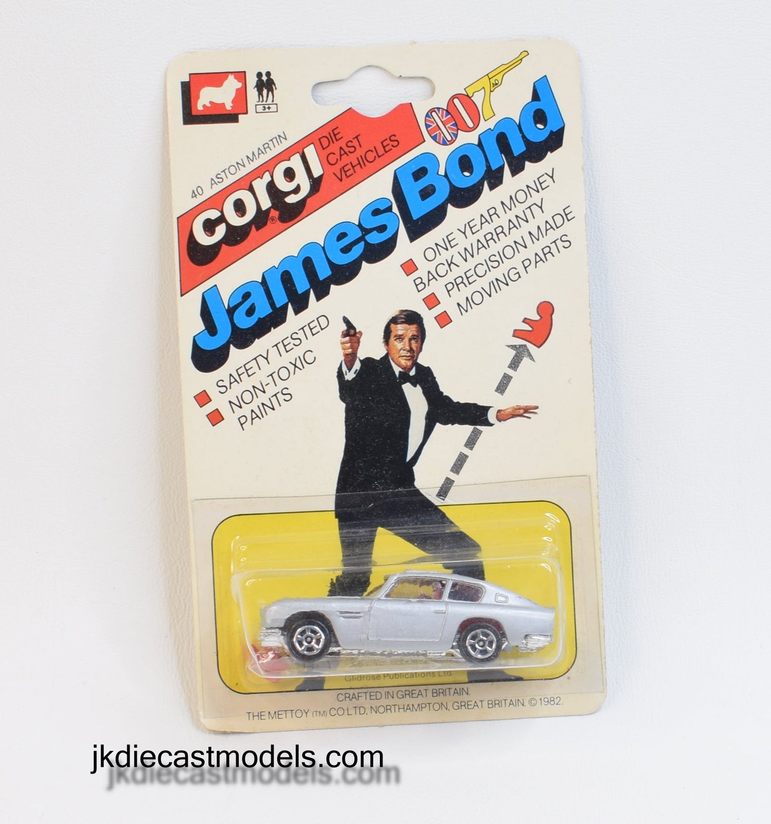 Corgi Juniors 40 - James Bond 007 Aston Martin - Mint/Nice Blister (5 spoke wheels)