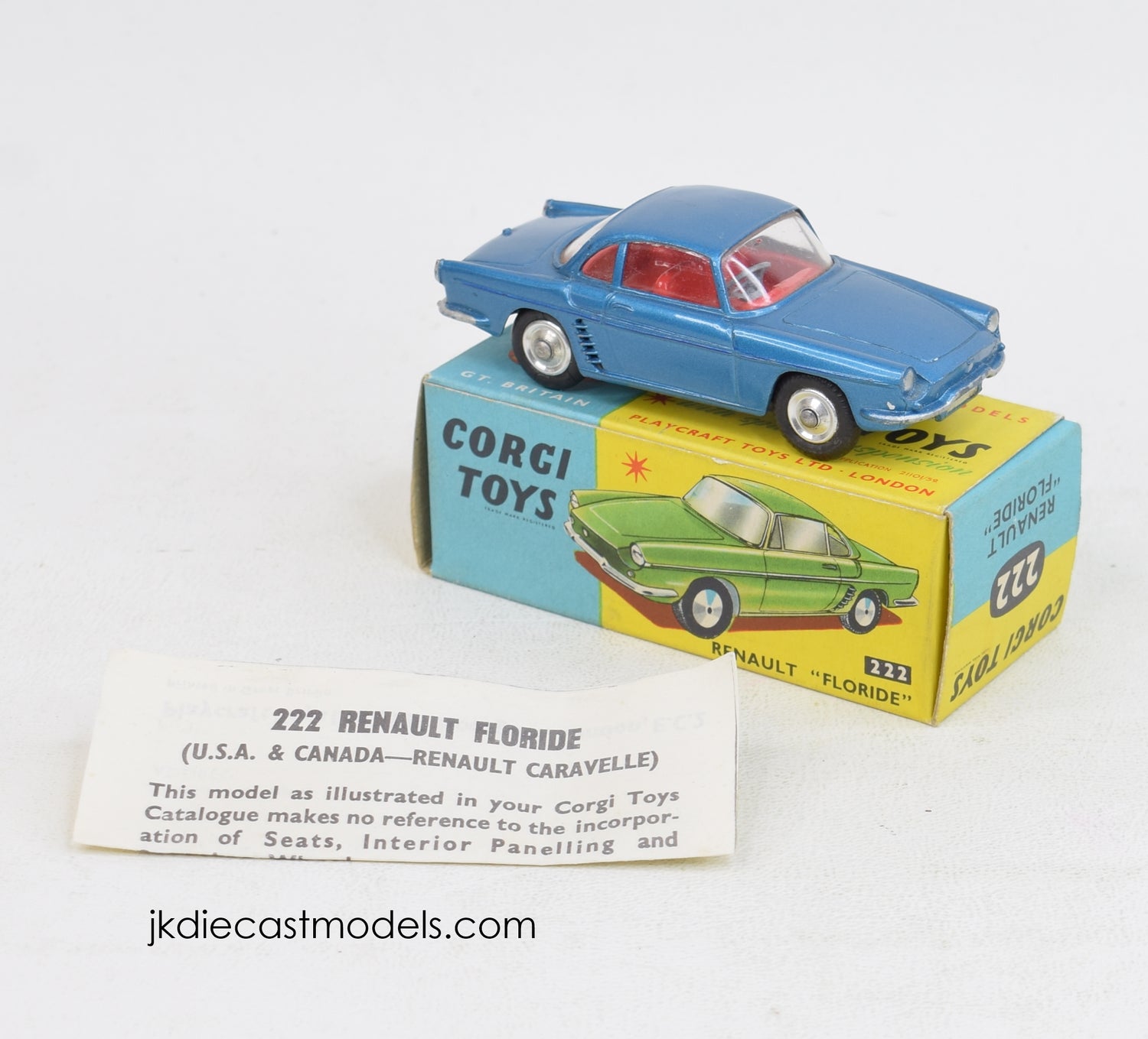 Corgi Toys 222 Renault Floride Very Near Mint/Boxed