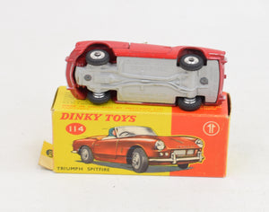 Dinky toy 114 Triumph Spitfire Virtually Mint/Nice box