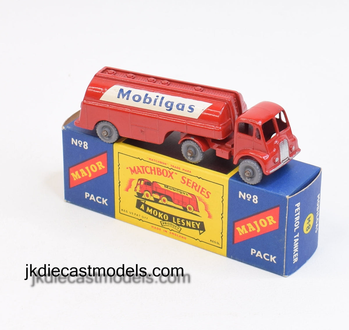 Matchbox Lesney M-8 Mobilgas Tanker Virtually Mint/Lovely box