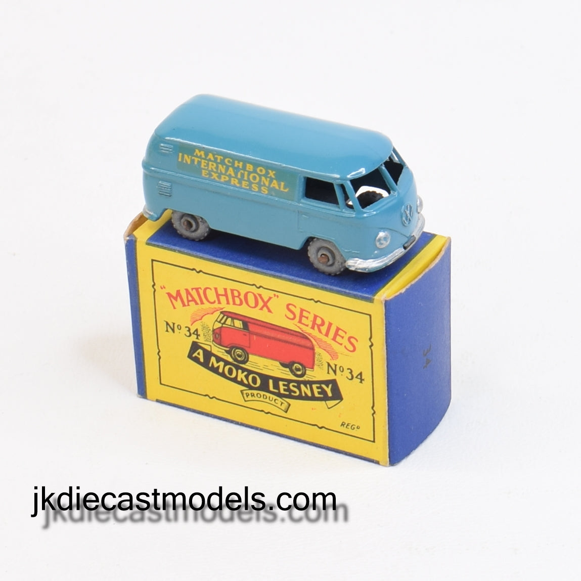 Matchbox Lesney 34 VW RW/B2 box Virtually Mint/Nice box