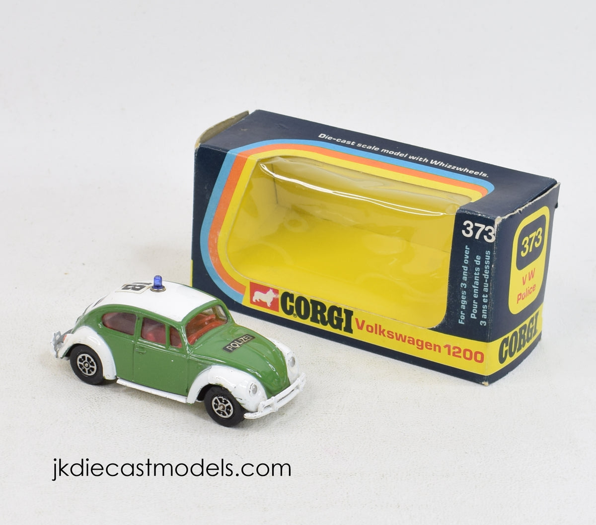 Corgi toys 373 VW 1200 'Polizei' Very Near Mint/Boxed 'Weslake Collection'