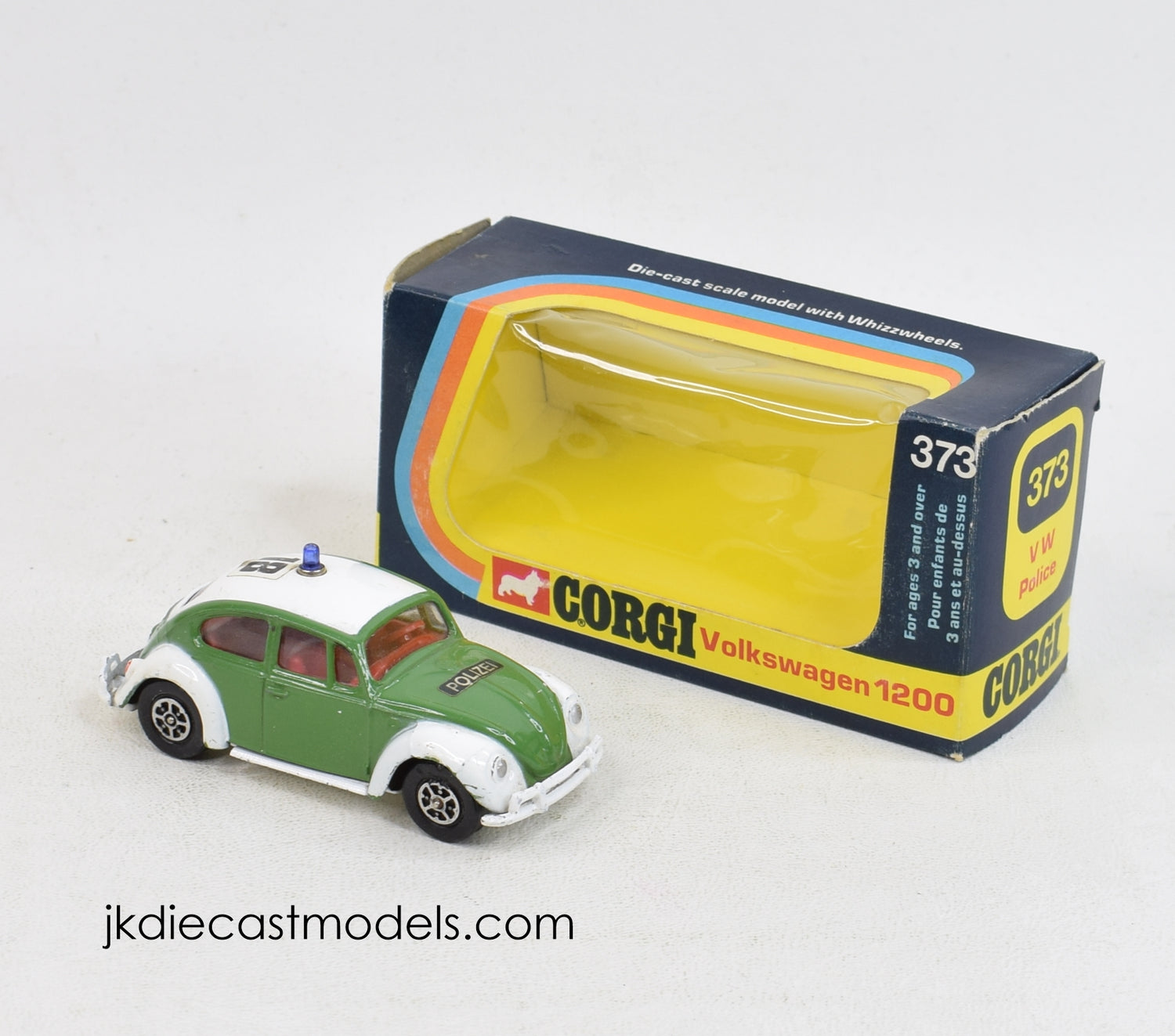 Corgi toys 373 VW 1200 'Polizei' Very Near Mint/Boxed 'Weslake Collection'