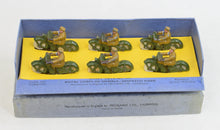 Dinky toys 6 x 37c Royal signal corps despatch rider in presentation box