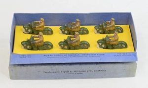 Dinky toys 6 x 37c Royal signal corps despatch rider in presentation box