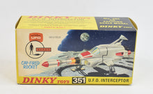 Dinky toys 351 SHADO UFO Interceptor Virtually Mint/Lovely box