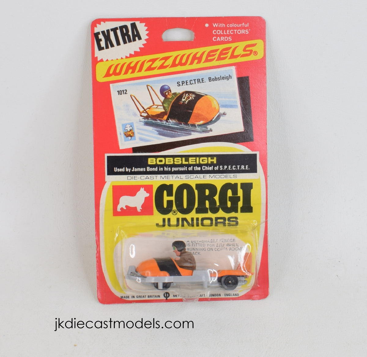 Corgi Junior 1012 James Bond Bobsleigh Mint/Nice blister ''The Winchester Collection''