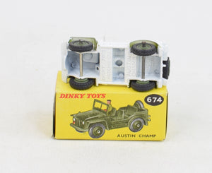 Dinky 674 Austin Champ U.N. Version, Virtually Mint/Nice box