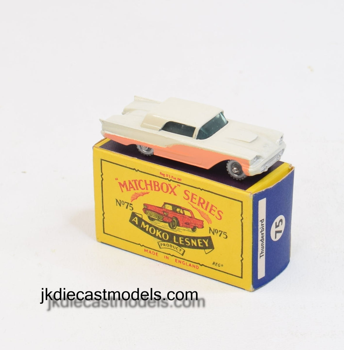 Matchbox Lesney 75 Ford Thunderbird SPW/B4 box Virtually Mint/Lovely box