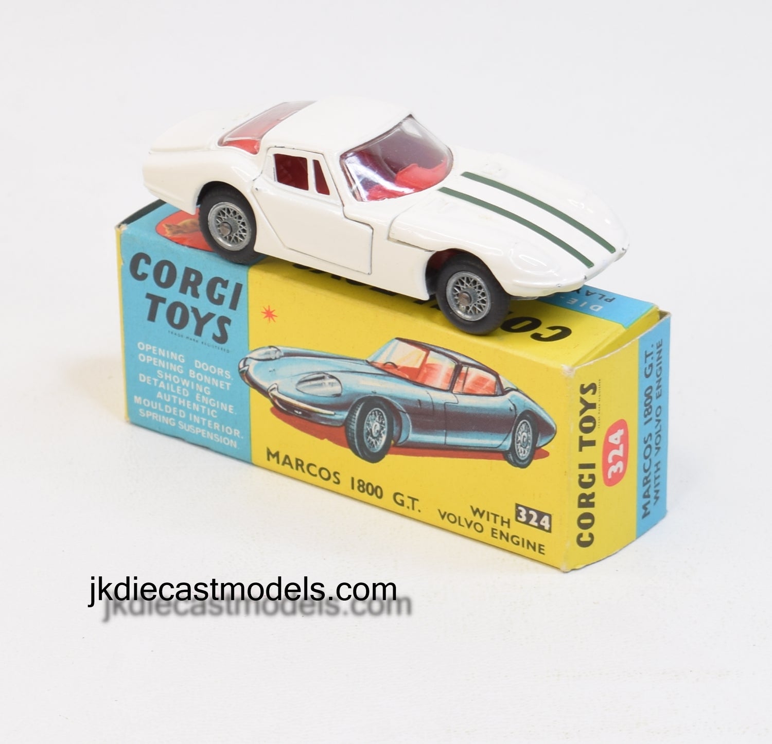 Corgi toys 324 Marcos 1800 Very Near Mint/Boxed 'Perth' Collection