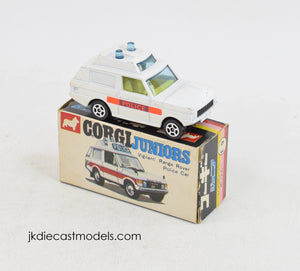 Corgi Junior Japanese E9 Police Range Rover Virtually Mint/Boxed 'Scandinavian Collection'