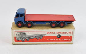 Dinky Toys 502 Foden Flat bed Virtually Mint/Rare box