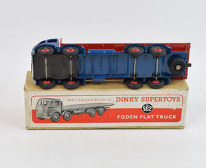 Dinky Toys 502 Foden Flat bed Virtually Mint/Rare box