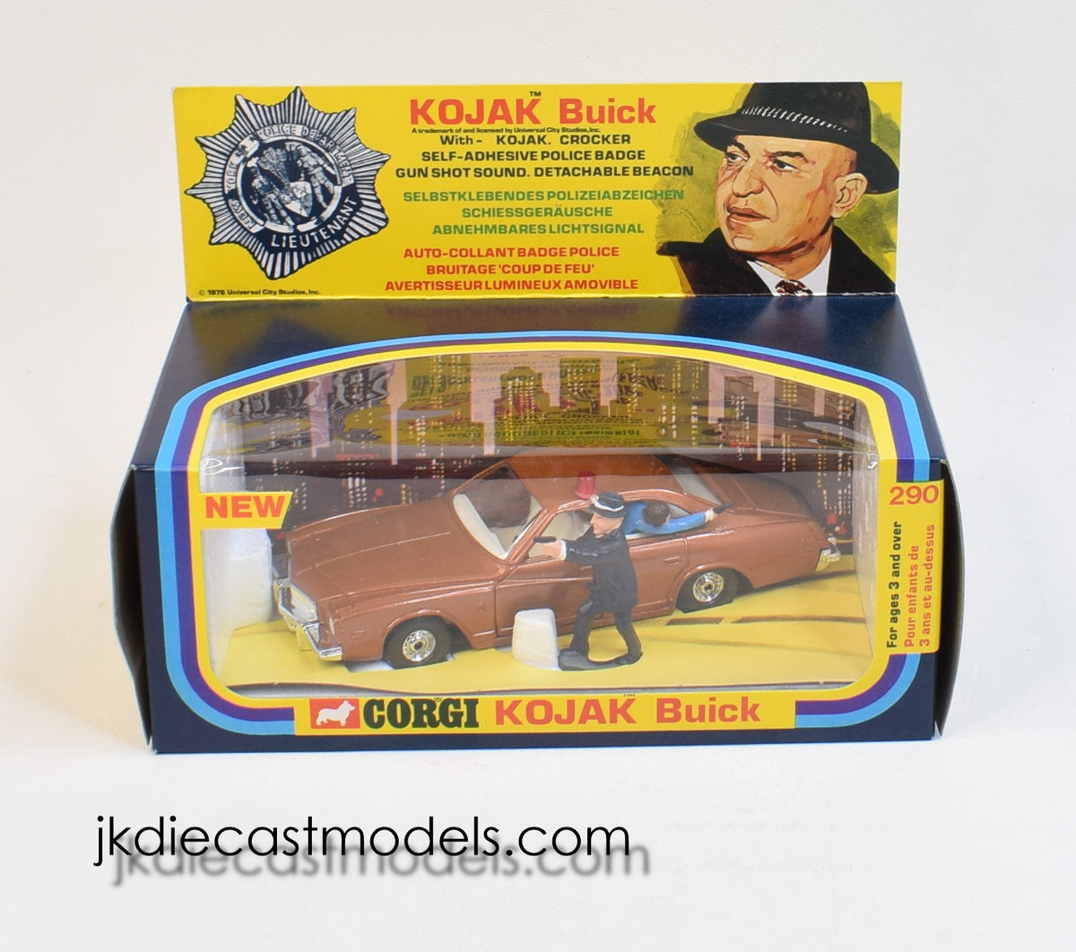 Corgi Toys 290 Kojak Buick  Mint/Lovely box (Straight out of a trade wrap, 4 available)