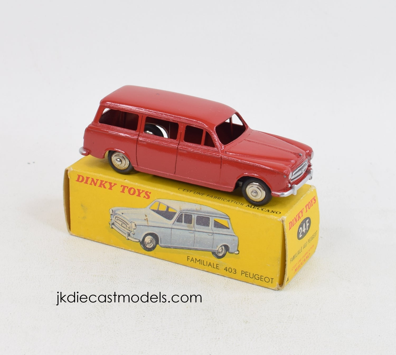 French Dinky 24f Peugeot 403 Familiale Very Near Mint/Boxed (1958 Dinky club Lyon)