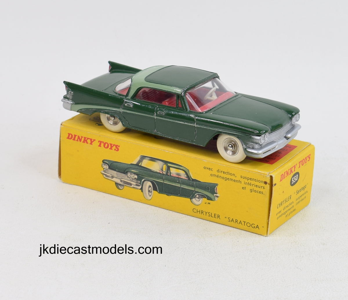 French Dinky 550 Chrysler Saratoga Virtually Mint/Boxed (Colour trial)