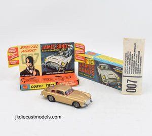 Corgi Toys 261 James Bond DB5 Virtually Mint/Lovely box (Without indicator casting) 'Scandinavian Collection'