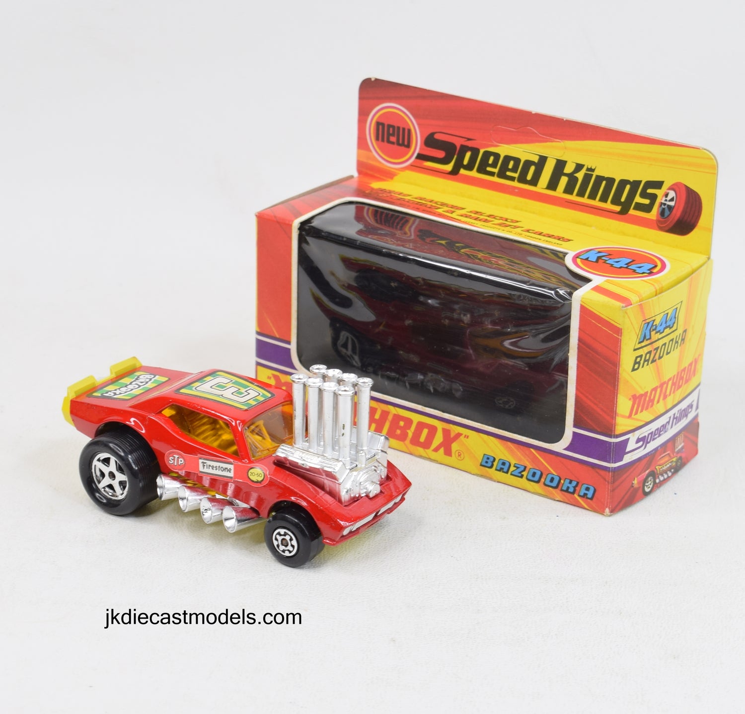 Matchbox Speed Kings K-44 Bazooka Mint/Boxed (Rare 'Firestone' labels) 'Scandinavian Collection'