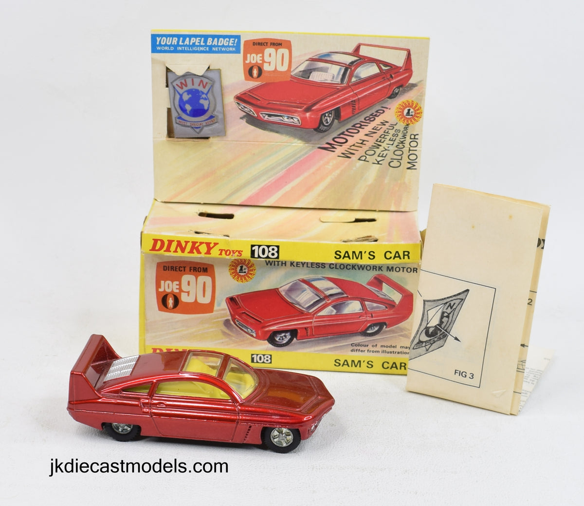 Dinky toys 108 Sam's Car Virtually Mint/Boxed 'Scandinavian Collection'