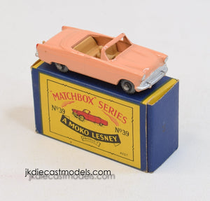 Matchbox Lesney 39 Zodiac Convertible RW/B2 box Virtually Mint/Boxed