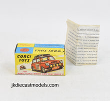 Corgi Toys 339 Austin Monte Carlo Mini Cooper 'S'. Box/Paperwork