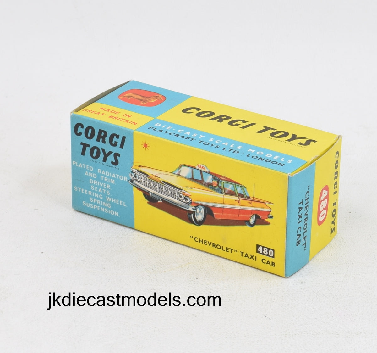 Corgi Toys 480 Chevrolet Taxi Cab Nice box