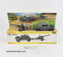 Dinky toys 617 VW KDF With Anti-Tank gun Virtually Mint/Nice box