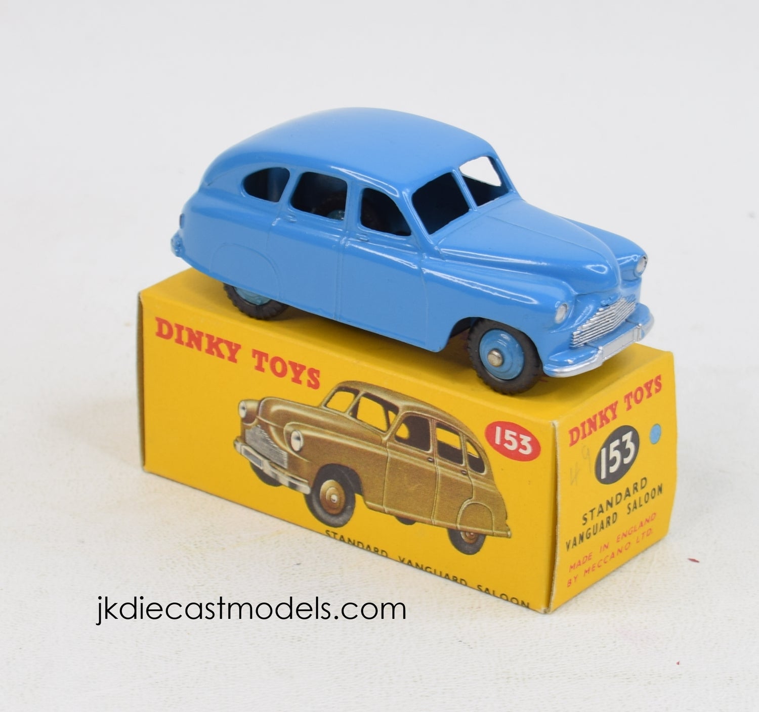 Dinky Toys 153 Standard Vanguard Virtually Mint/Lovely box (Rare late issue)