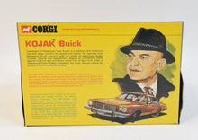 Corgi Toys 290 Kojak Buick  Mint/Lovely box (Straight out of a trade wrap, Hatless Kojak)