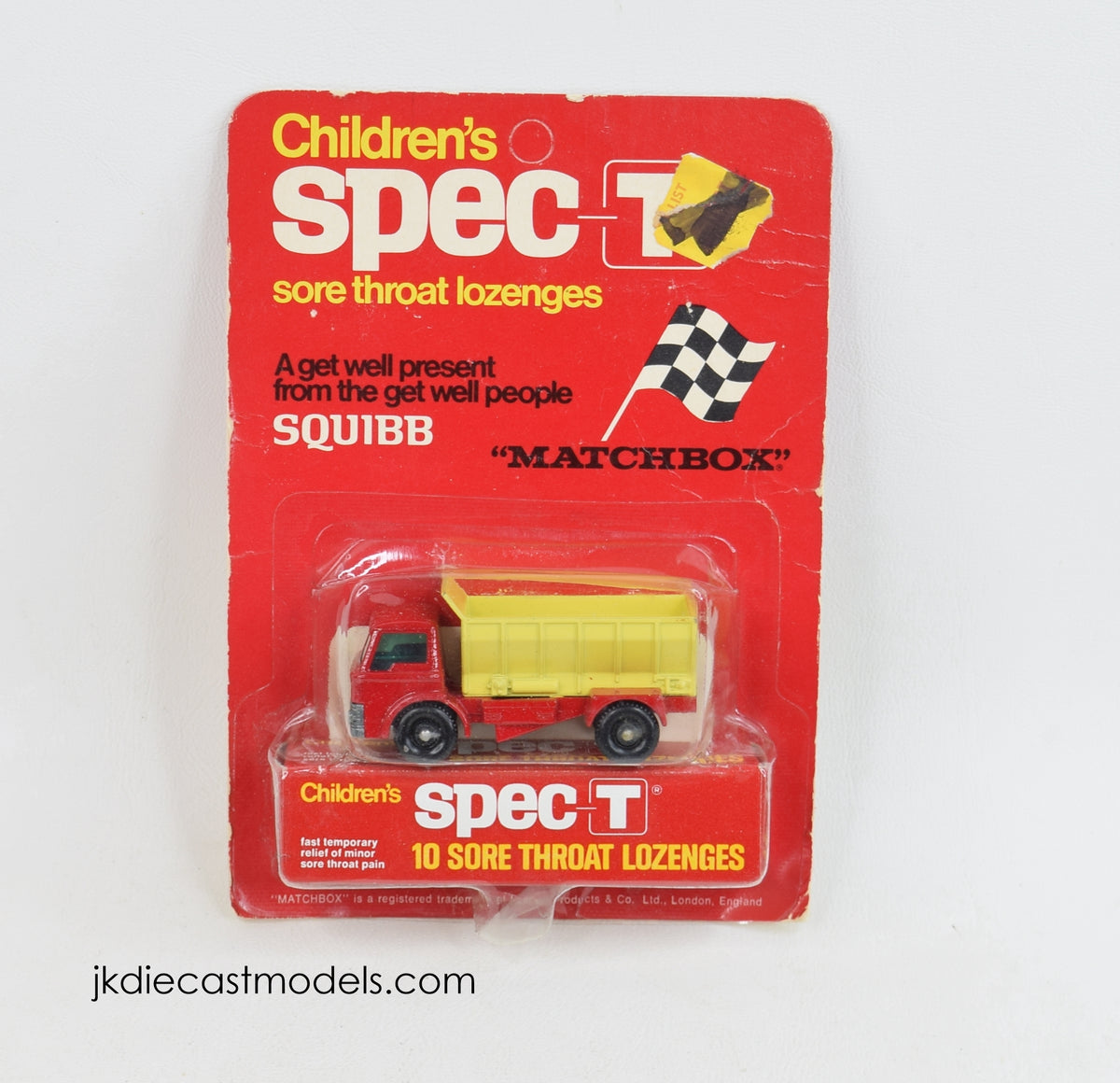 Matchbox Lesney No.70b Ford Grit Spreading Truck (Spec-T card) M.O.C