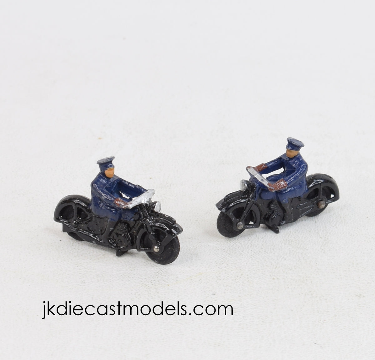 2 x Dinky 37b Police Motorcycle Virtually Mint