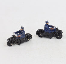 2 x Dinky 37b Police Motorcycle Virtually Mint