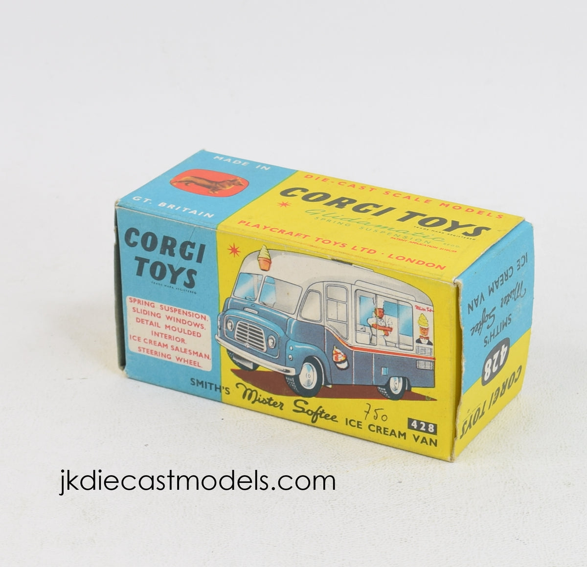 Corgi Toys 428 Mister Softee Ice cream van Nice box