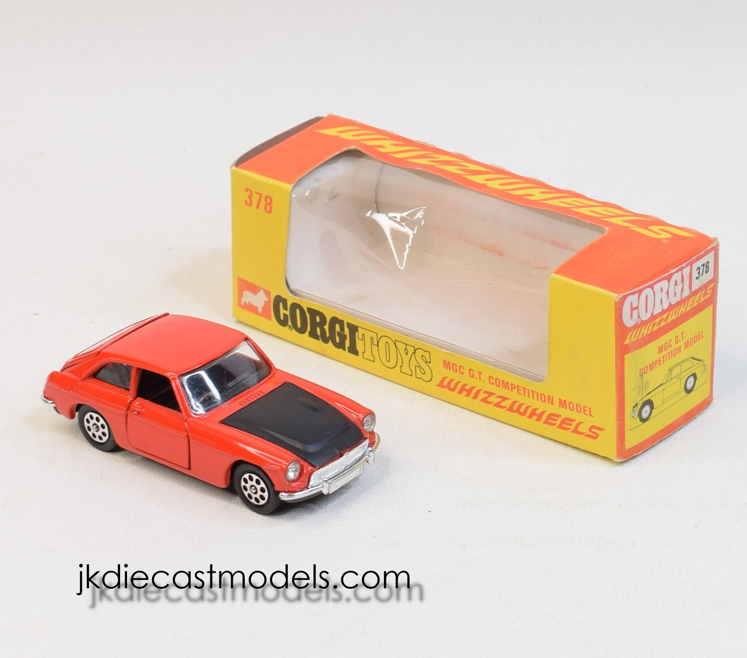 Corgi toys 378 MGC G.T Competition Virtually Mint/Boxed 'Avonmore' Collection (Pepper pots)